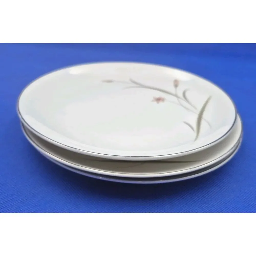 Three Vintage Mikasa Astrea China Dessert/Salad Plates Japan Gold Rim 8